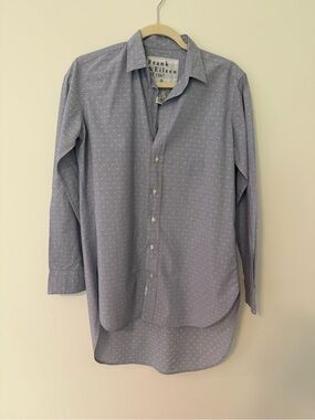 Frank & Eileen Light Blue Dot-Print Button-Up Shirt